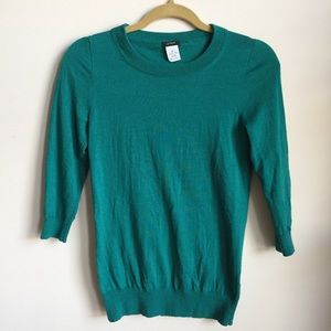 J. Crew XS Tippi sweater in emerald green